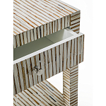 Тумбочка прикроватная Vancouver Bone Inlay Bedside Beige варинант исполнения - 2 | Loft Concept в Рязани