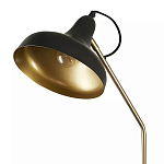 Торшер с плафоном в форме купола в сочетании черного и золотистого цвета Minimalist Execution варинант исполнения - 1 | Loft Concept в Рязани