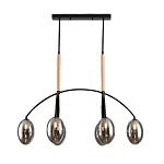 Люстра с серыми стеклянными плафонами Inscription варинант исполнения - 1 | Loft Concept в Рязани