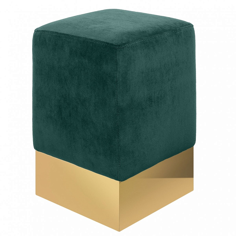 STELLA STOOL Зеленый пуф Золотой Малахит (зеленый) STELLA STOOL Зеленый пуф Золотой Малахит (зеленый) в Рязани | Loft Concept