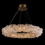 Люстра кольцевая из натурального горного хрусталя Harmonious Crystal Circles варинант исполнения - 1 | Loft Concept в Рязани