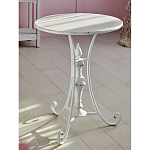 Столик белый кованный в прованском стиле Vaucluse варинант исполнения - 5 | Loft Concept в Рязани