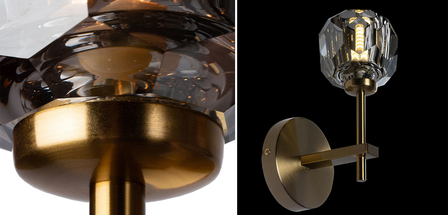 Бра RH Boule de Cristal Single Sconce smoky Бра RH Boule de Cristal Single Sconce smoky - Loft-Concept в Рязани