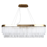 Люстра подвесная овальная со стеклянными трубками Nembus варинант исполнения - 1 | Loft Concept в Рязани