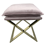 Пуф велюровый на металлическом основании Meekness варинант исполнения - 1 | Loft Concept в Рязани