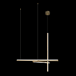 Люстра с 3-мя  пересекающимися цилиндрическими плафонами на тонких тросах Trumpet tube варинант исполнения - 7 | Loft Concept в Рязани