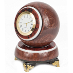Часы настольные в виде шара из натурального камня Ball Stone Clock варинант исполнения - 4 | Loft Concept в Рязани