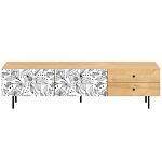 Длинная ТВ-тумба с принтом на ящиках Elise TV Stand варинант исполнения - 8 | Loft Concept в Рязани