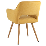 Стул в рогожке желтого цвета NEASAN STOOL варинант исполнения - 4 | Loft Concept в Рязани