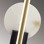 Бра с круглым плафоном из алебастра и бронзовой декоративной стрекозой 45 Alaris  варинант исполнения - 6 | Loft Concept в Рязани