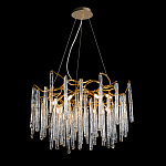 Люстра на подвесе с каркасом из металла и прозрачными подвесками из стекла Droplet Chandelier варинант исполнения - 2 | Loft Concept в Рязани