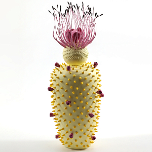 Статуэтка тропический фрукт Pandora Tropical Fruit Light Yellow Pink Flower