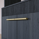 Стеллаж Primo с ящиками Черный дуб  варинант исполнения - 5 | Loft Concept в Рязани