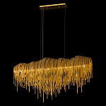 Люстра подвесная с металлическими дугами и длинными цепочками 115 см Atlantis Chain варинант исполнения - 3 | Loft Concept в Рязани