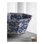 Чаша белая с синим цветочным узором Chino Dishes варинант исполнения - 5 | Loft Concept в Рязани