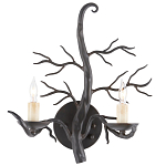 Бра черное в виде ствола дерева Branched Tree варинант исполнения - 2 | Loft Concept в Рязани