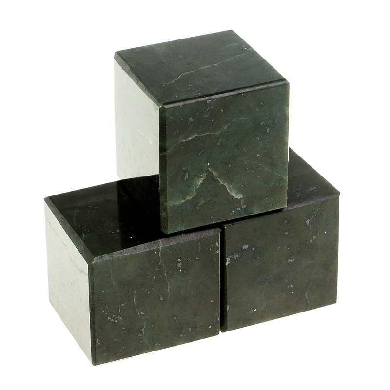 Камни для охлаждения виски из чёрного змеевика Natural Stone Cube Черный Камни для охлаждения виски из чёрного змеевика Natural Stone Cube Черный в Рязани | Loft Concept