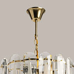 Люстра многоярусная с овальными прозрачными подвесками 36 см Harmonica варинант исполнения - 11 | Loft Concept в Рязани