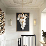 Бра настенное высокое из стеклянных трубочек Gladia варинант исполнения - 3 | Loft Concept в Рязани