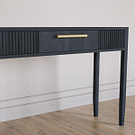 Элегантная Консоль Primo с выдвижным ящиком Черный дуб варинант исполнения - 3 | Loft Concept в Рязани