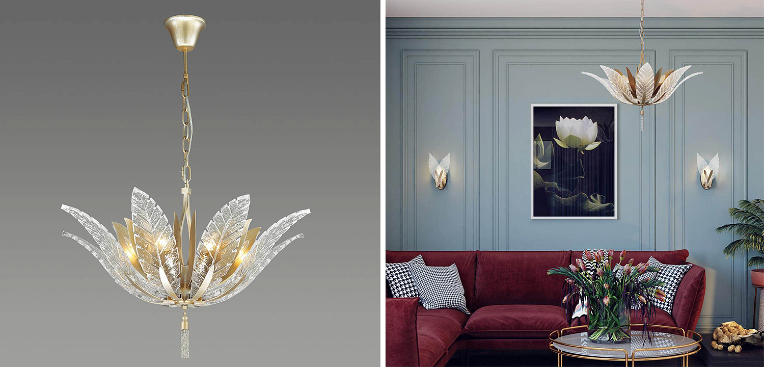 Люстра Glass Petals Chandelier 75 Люстра Glass Petals Chandelier 75 - Loft-Concept в Рязани