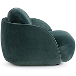 Полукруглое мягкое кресло Halle Green Armchair варинант исполнения - 4 | Loft Concept в Рязани