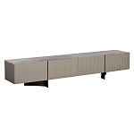 Тумба под телевизор серая с мраморной столешницей Uniqueness Marble варинант исполнения - 1 | Loft Concept в Рязани