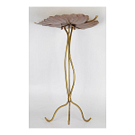 Столик приставной с столешницей Тропический лист Tropical Forest gold варинант исполнения - 3 | Loft Concept в Рязани