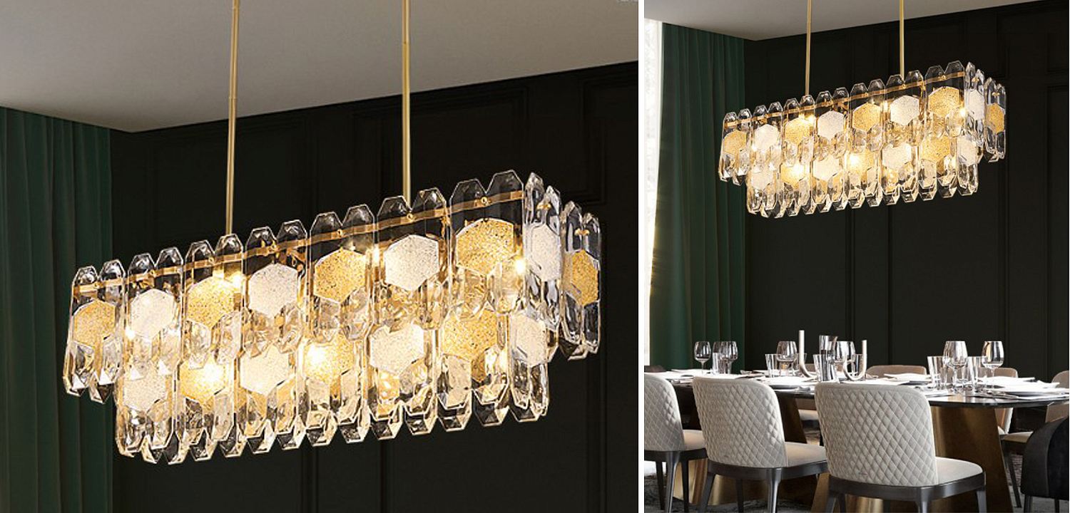 Люстра Oswalda Linear Chandelier Люстра Oswalda Linear Chandelier - Loft-Concept в Рязани