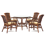 Комплект обеденный из ротанга Eloise варинант исполнения - 1 | Loft Concept в Рязани