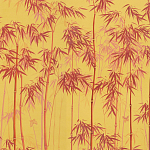 Обои ручная роспись Distant Bamboo Firefly on dyed paper варинант исполнения - 1 | Loft Concept в Рязани