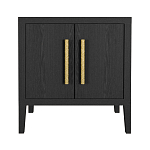 Тумбочка Primo с дверцами шпон Черный дуб варинант исполнения - 1 | Loft Concept в Рязани