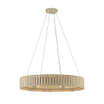 Люстра круглая из толстых деревянных реек Natural Style варинант исполнения - 2 | Loft Concept в Рязани