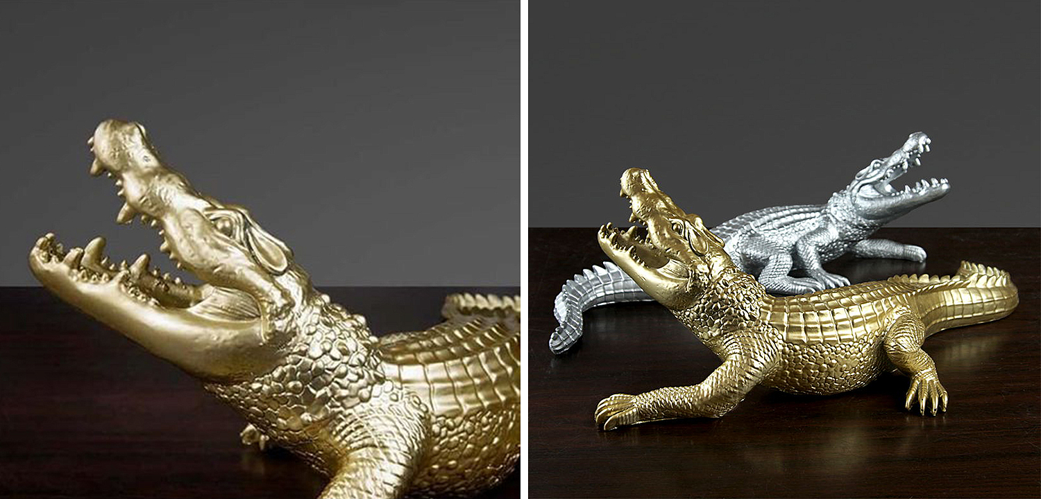 Статуэтка Crocodile Gold Статуэтка Crocodile Gold - Loft-Concept в Рязани