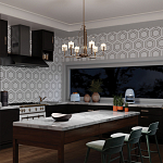  Люстра с прозрачными рифлеными цилиндрическими плафонами Kichler варинант исполнения - 28 | Loft Concept в Рязани