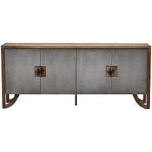Комод дерево и бетон Keikala chest of drawers с 4-мя дверцами