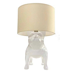 Настольная лампа COLLECTION OF DOGS с абажуром Бульдог варинант исполнения - 2 | Loft Concept в Рязани