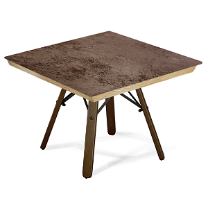 Стол журнальный c коричневой квадратной столешницей из керамики Charm Coffee Table