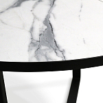 Стол обеденный раздвижной со столешницей белый мрамор Magali варинант исполнения - 8 | Loft Concept в Рязани