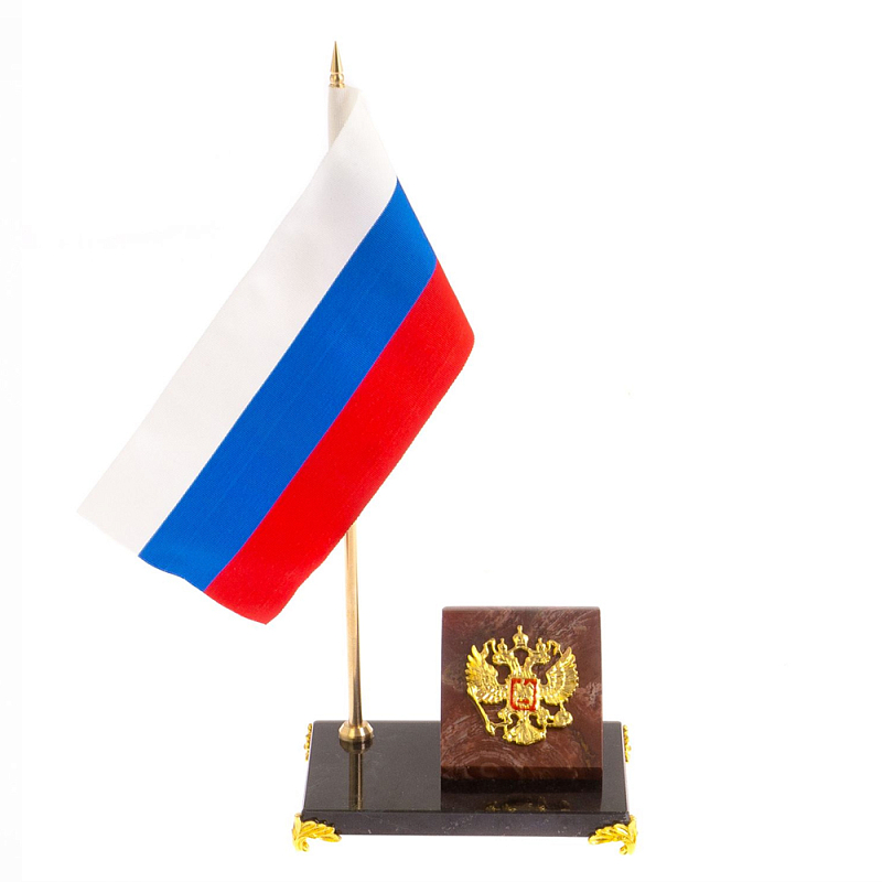 Флагшток с гербом России на подставке из натурального камня лемезит Stone Flagpole Лемезит Красный Белый Синий Флагшток с гербом России на подставке из натурального камня лемезит Stone Flagpole Лемезит Красный Белый Синий в Рязани | Loft Concept