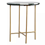 Столик приставной с круглой столешницей с полосатым узором Tabletops with Striped Pattern варинант исполнения - 1 | Loft Concept в Рязани