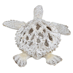 Статуэтка черепаха с ажурным панцирем и детализированной текстурой в белом цвете Marine Accessories варинант исполнения - 4 | Loft Concept в Рязани