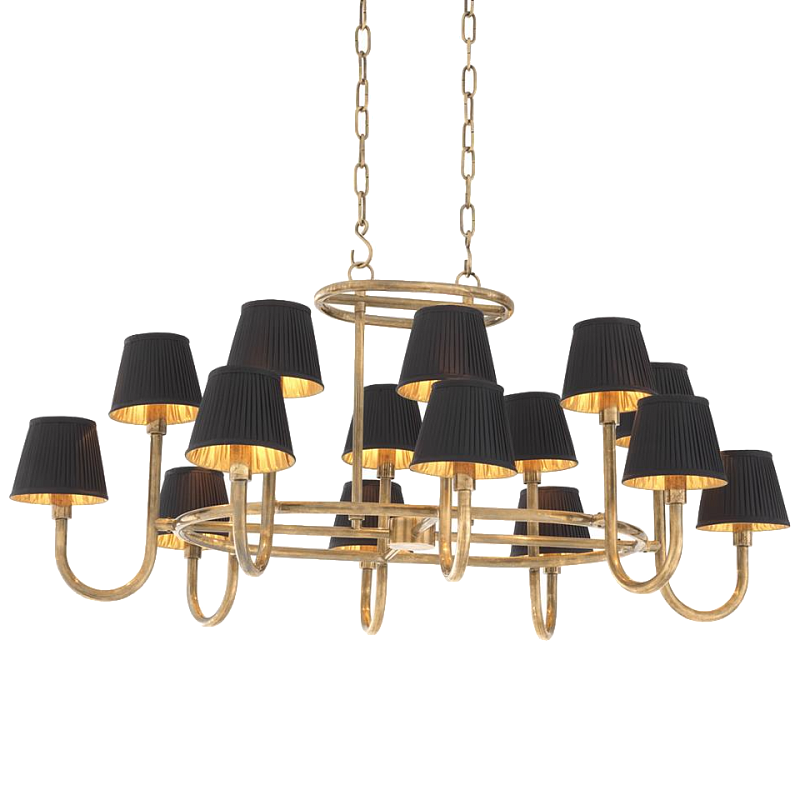 Люстра Chandelier Sparrows Латунь Черный Люстра Chandelier Sparrows Латунь Черный в Рязани | Loft Concept