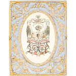 Декоративный постер в раме с рельефным растительным узором арабески New Collection of Arabesques Poster варинант исполнения - 1 | Loft Concept в Рязани