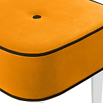 Квадратный мягкий пуф на белых ножках Winton Pouf Square варинант исполнения - 24 | Loft Concept в Рязани