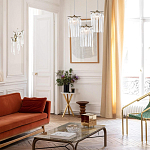 Бра с бронзовыми акцентами и прозрачными стеклянными каплями Droplet Bra варинант исполнения - 4 | Loft Concept в Рязани