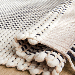 Ковер Woven from Wool с бахромой по краям варинант исполнения - 2 | Loft Concept в Рязани