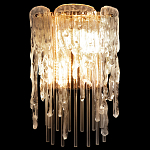 Бра с эффектом стекающего стекла и прозрачными трубками Textured Glass варинант исполнения - 1 | Loft Concept в Рязани