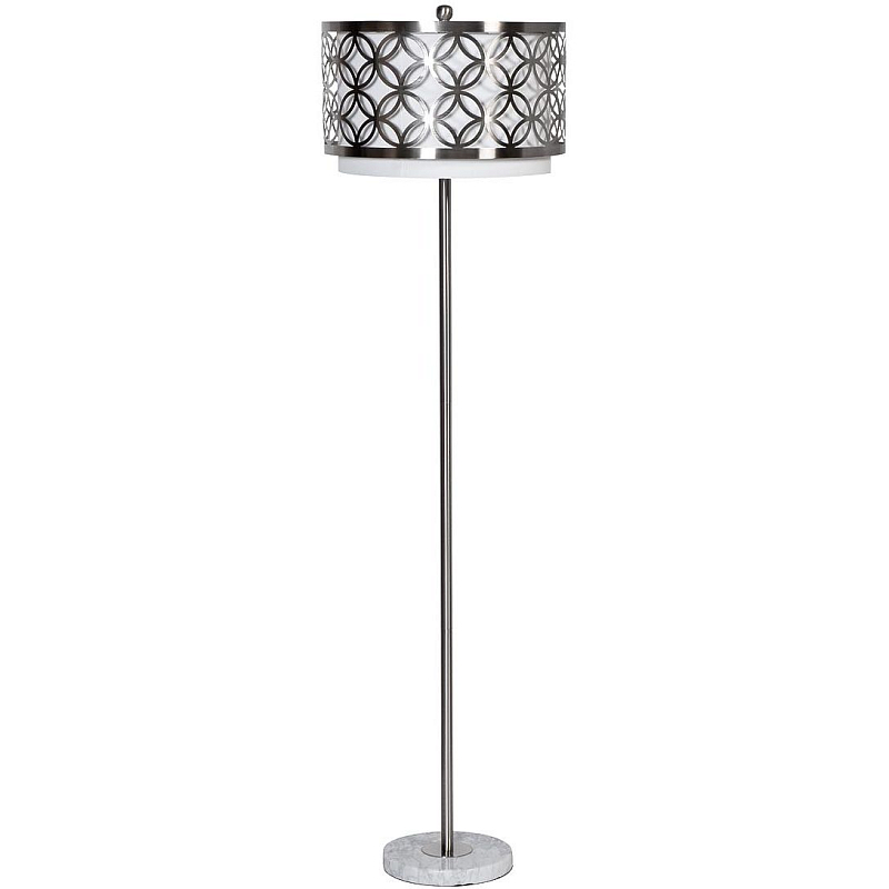 Торшер Geometric ceiling light Белый Серебристый Торшер Geometric ceiling light Белый Серебристый в Рязани | Loft Concept