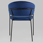 Стул в велюре синего цвета Horizon варинант исполнения - 4 | Loft Concept в Рязани
